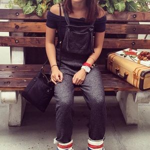 Aerie cotton overalls